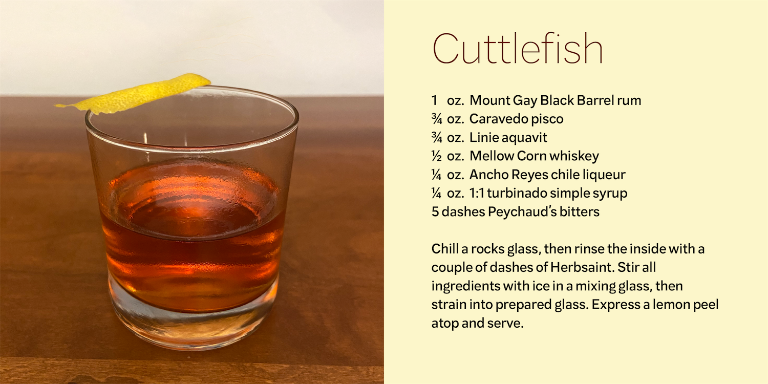 The Cuttlefish cocktail — Teeline Fonts notes